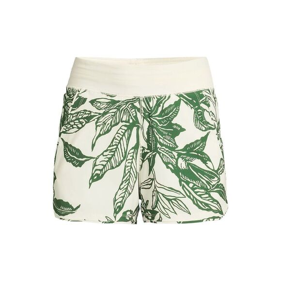 Land's End sunshade UPS 53 inch board shorts panty egret green etched leaves 8 - Picture 5 of 9